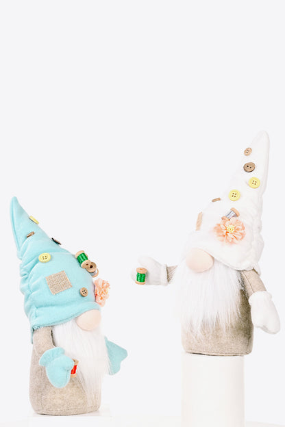 2-Pack Buttoned Faceless Gnomes