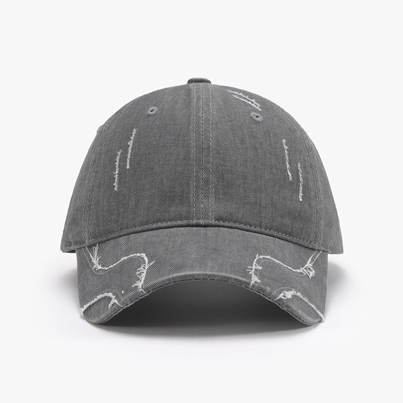 Raw Hem Adjustable Cap