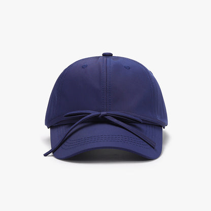 Tied Bow Cotton Baseball Cap