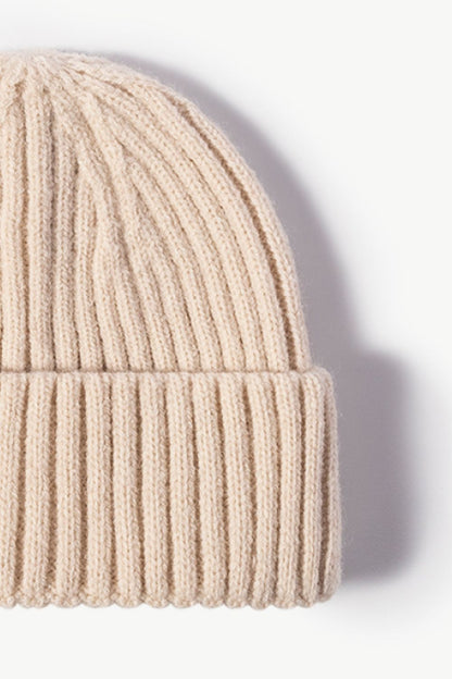 Rib-Knit Cuff Beanie