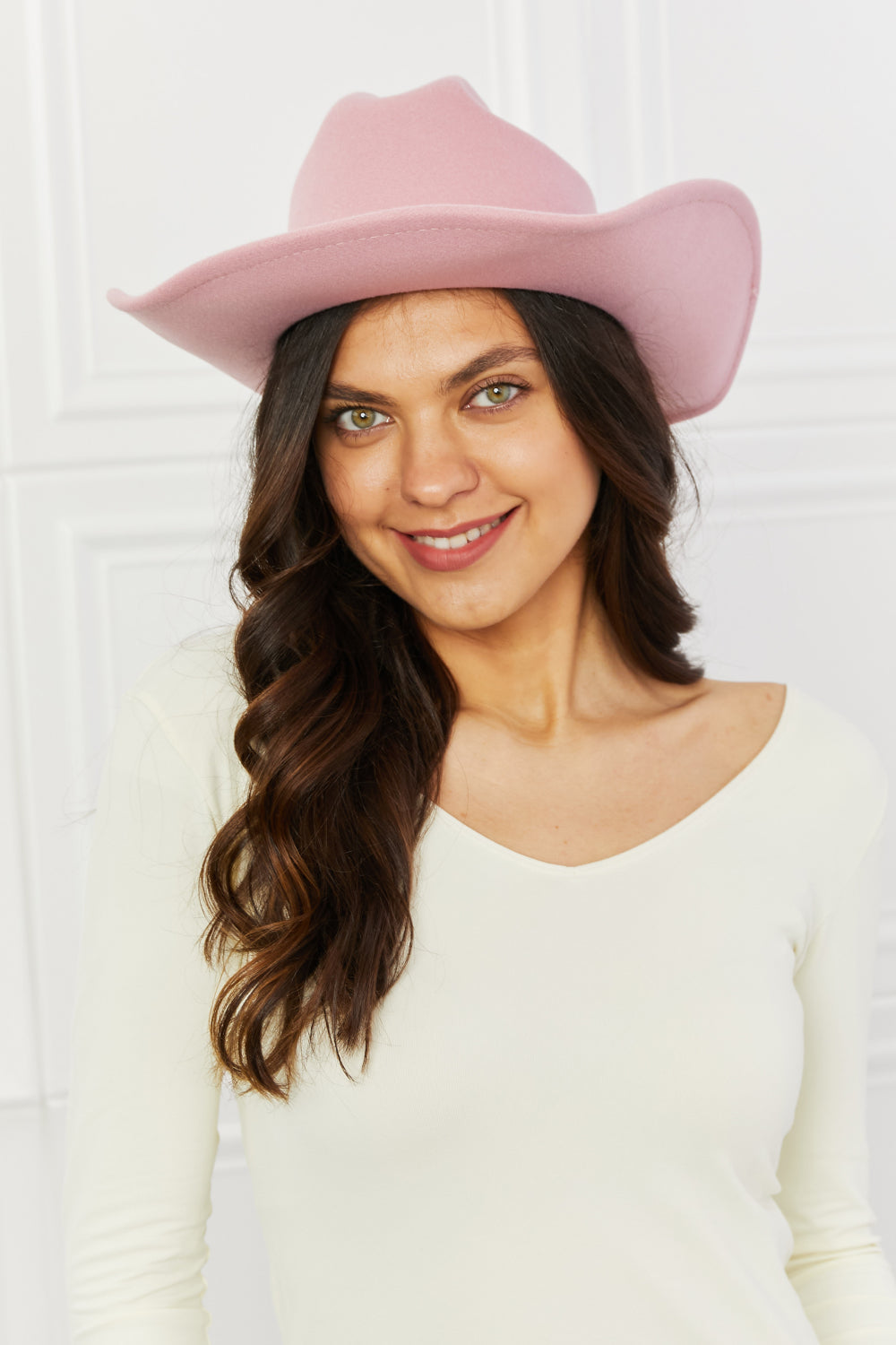 Fame Western Cutie Cowboy Hat in Pink