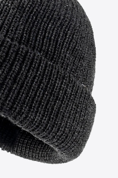 Calling For Winter Rib-Knit Beanie