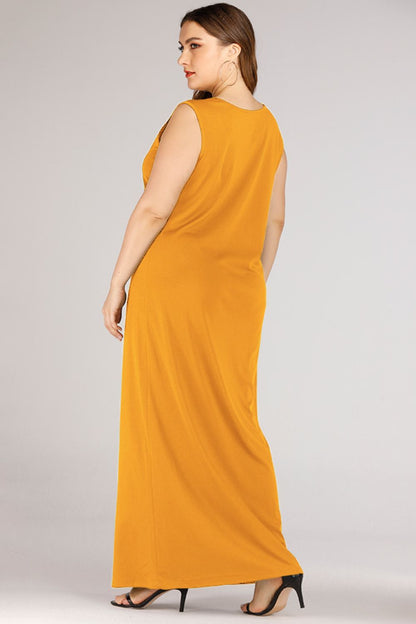 Plus Size Scoop Neck Maxi Tank Dress