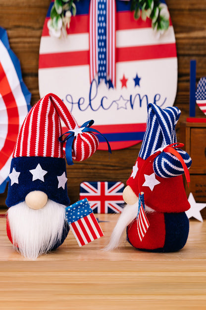 2-Piece Independence Day Knit Decor Gnomes