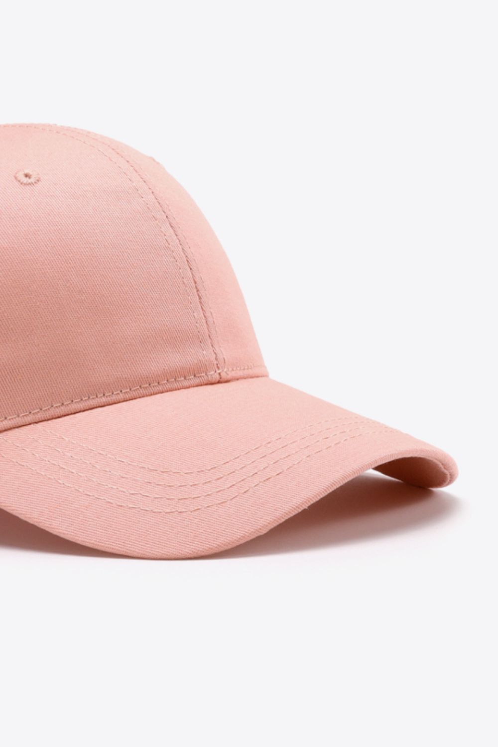 Plain Adjustable Cotton Baseball Cap