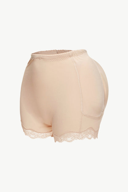 Full Size Lace Trim Shaping Shorts