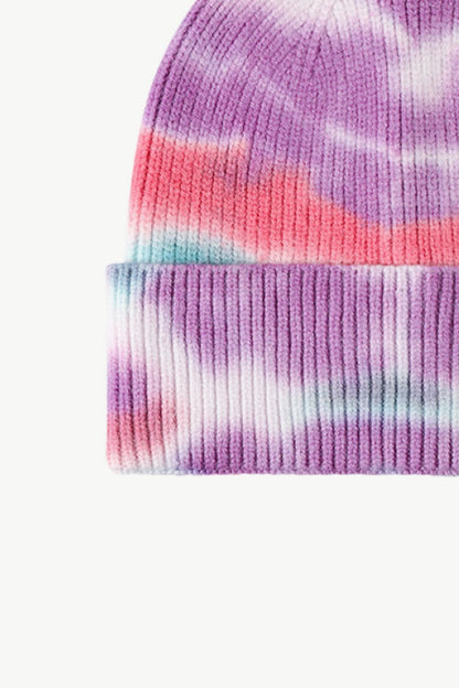 Tie-Dye Cuffed Knit Beanie