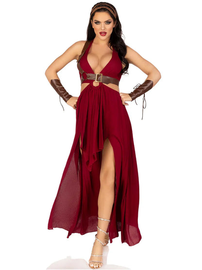 Women Warrior Maiden 4 Piece Halloween Costume