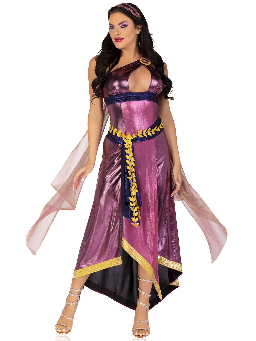 Amethyst Goddess Women's Gypsy 3 Piece Halloween Costume