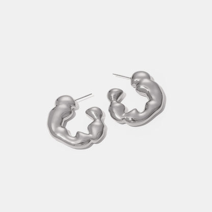 Stainless Steel C-Hoop Earrings