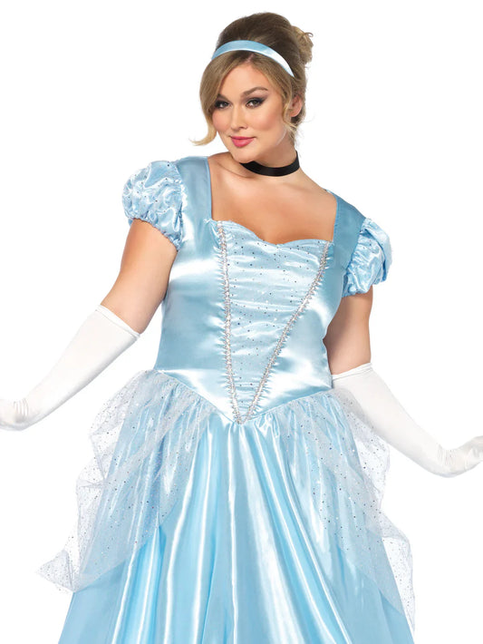 Classic Cinderella Plus Size 3 PC Halloween Costume