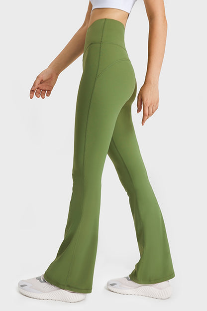 Millennia Elastic Waist Flare Yoga Pants