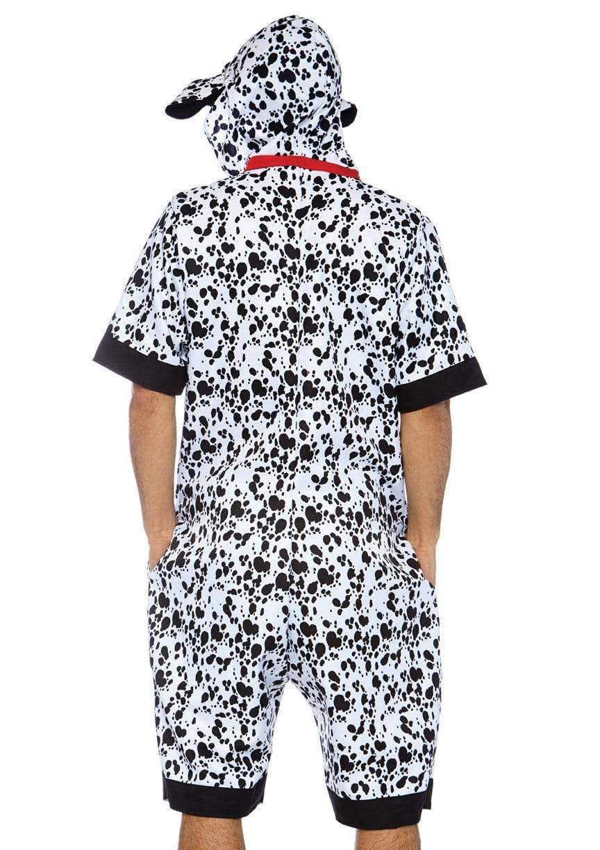 Men's Dalmatian Dog Jumpsuit Halloween Costume