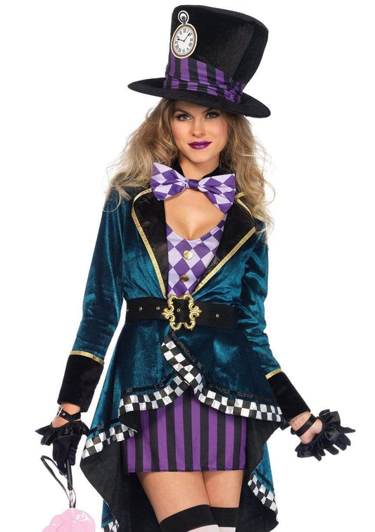 Delightful Mad Hatter 5 PC Halloween Costume