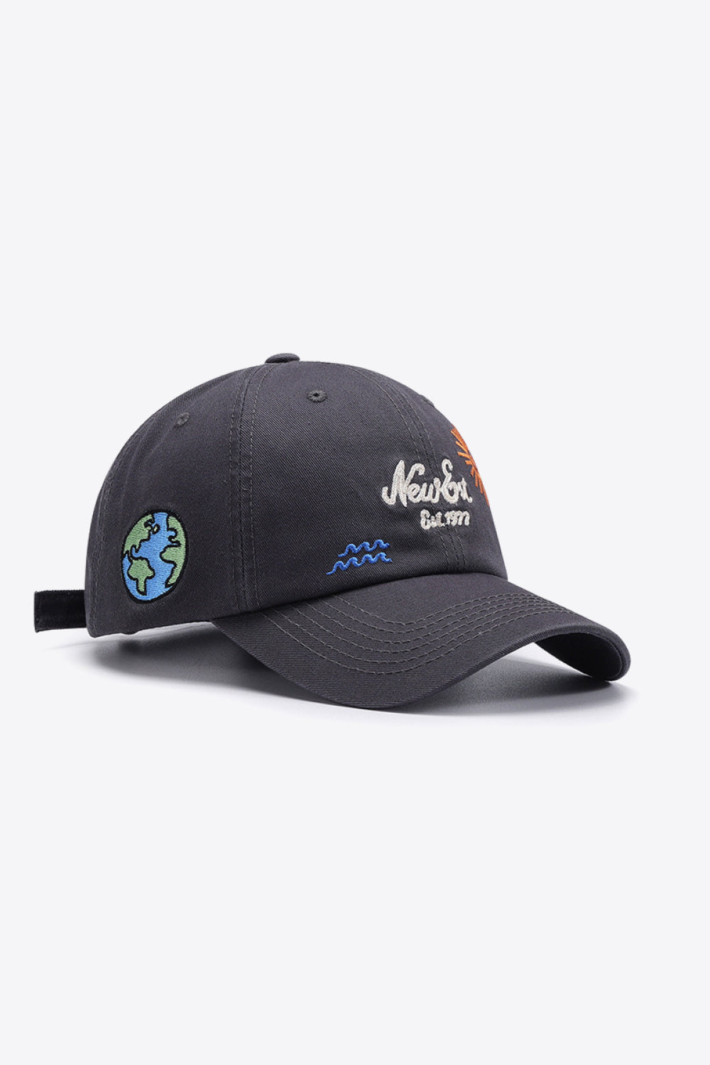 Contrast Embroidered Baseball Cap