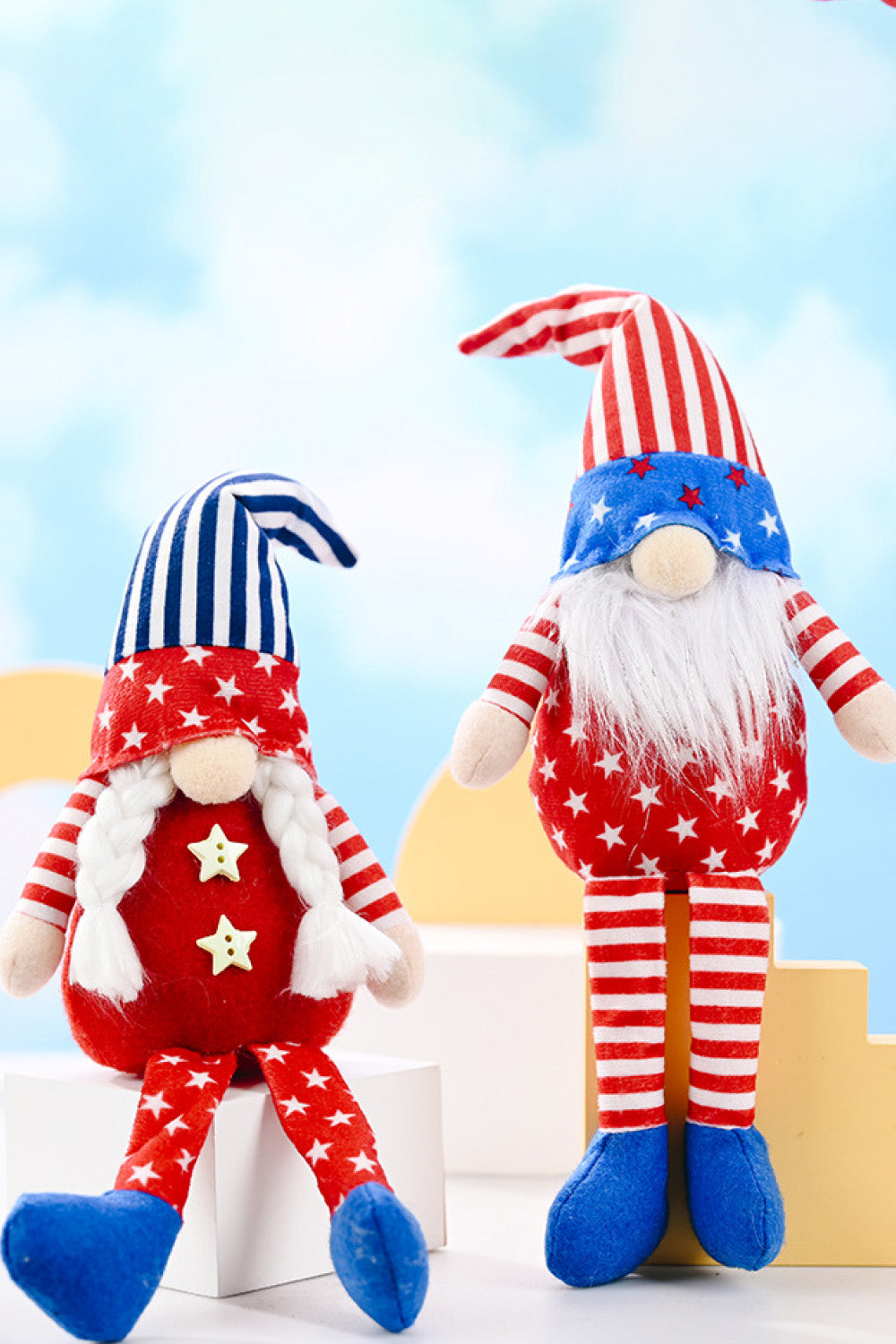 2-Piece Independence Day Pointed Hat Decor Gnomes