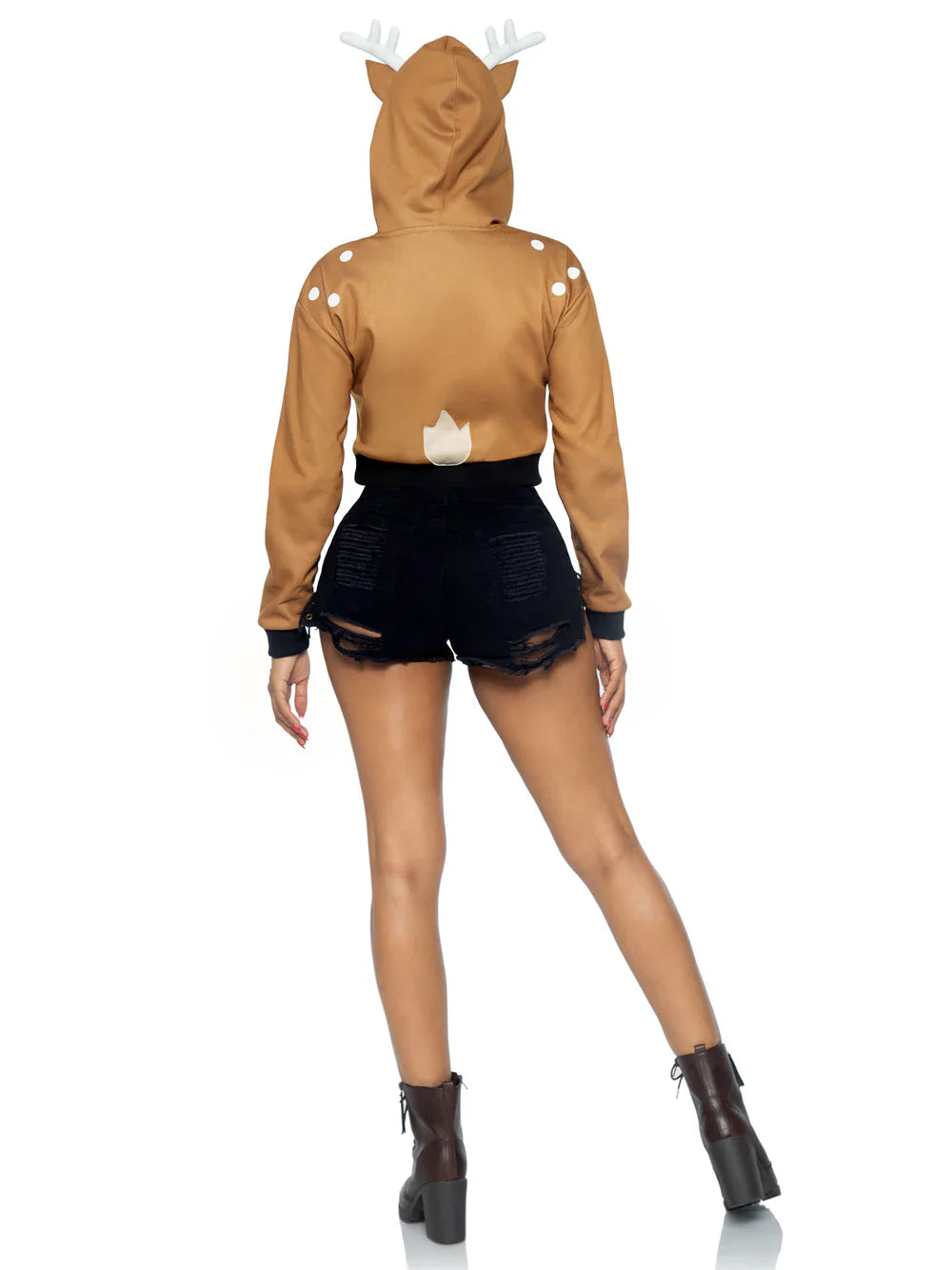 Fawn Cropped Hoodie Halloween Costume for Women