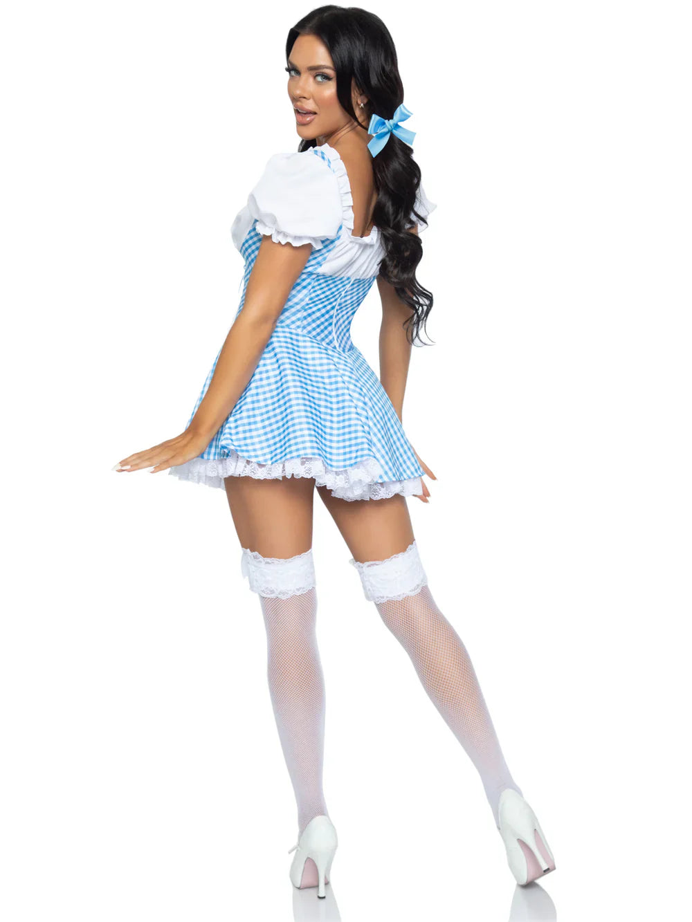 Gingham Dress With Split Skirt Oktoberfest Costume