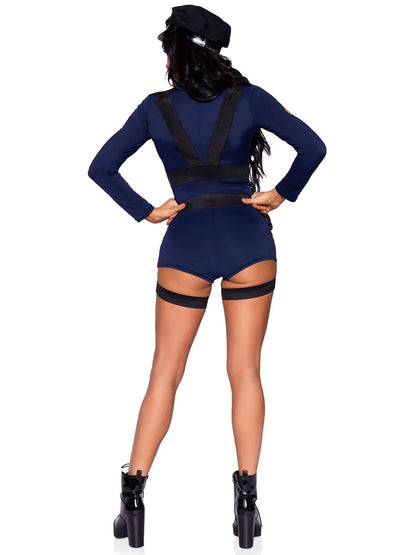 Handcuff Hottie Cop 6 Piece Halloween Costume