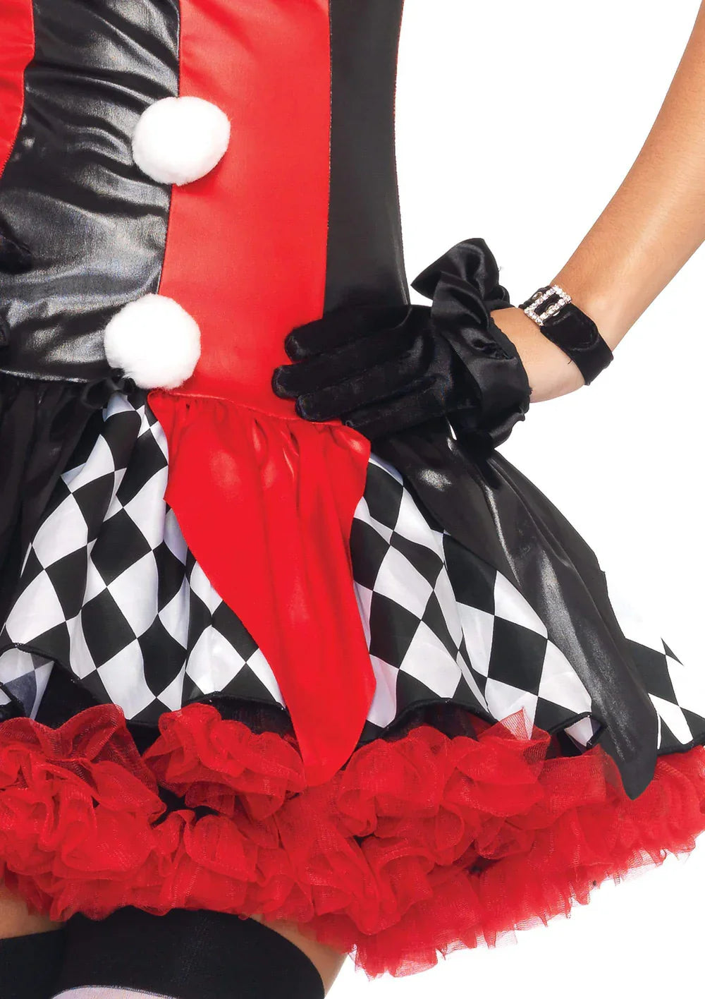 Harlequin Clown 3 Piece Halloween Costume