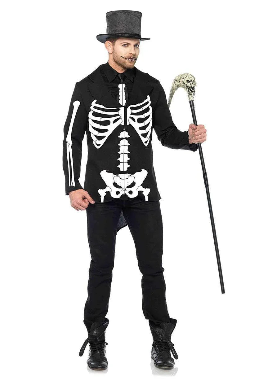 Men's Bone Daddy Skeleton 2 Piece Halloween Costume