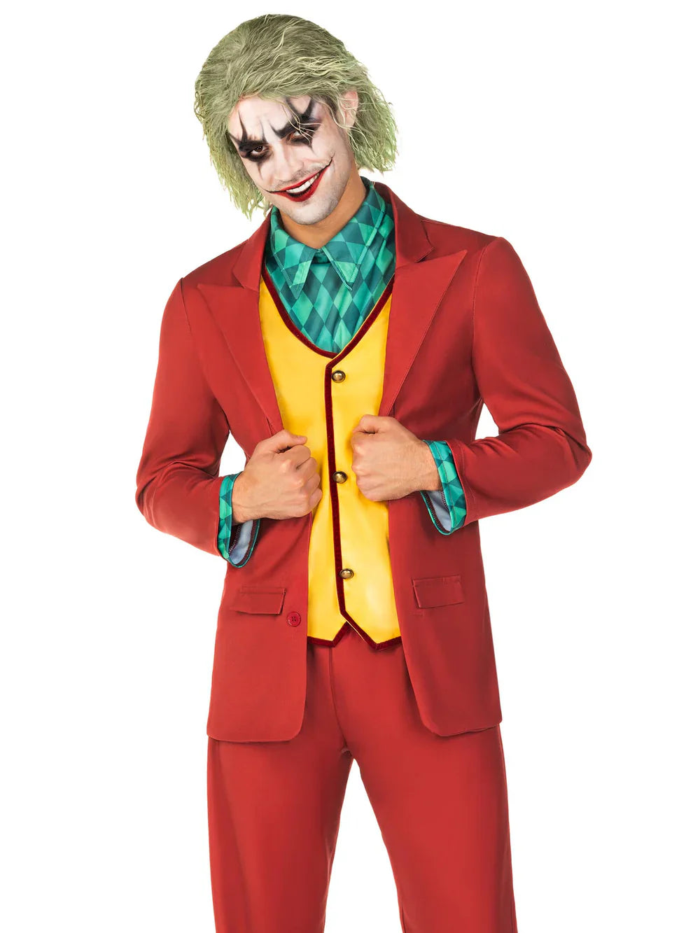 Men's Deviant Clown 3 Piece Halloween Costume