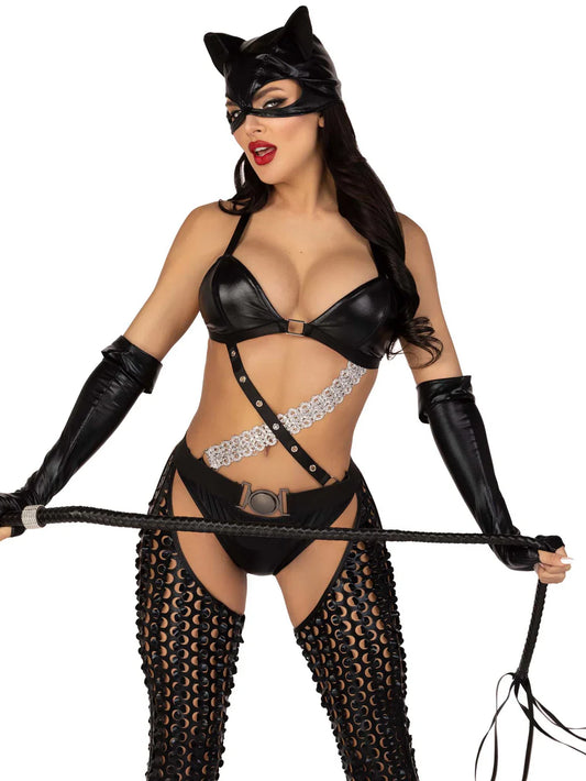 Mistress Kitty 3 Piece Halloween Costume