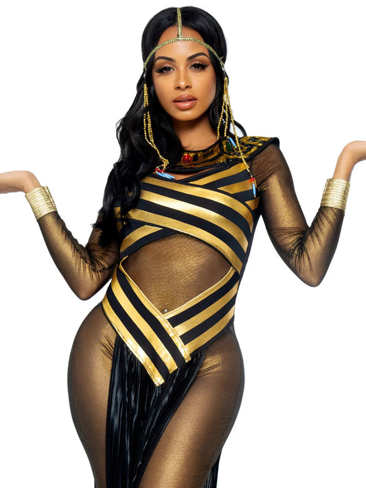 Queen of Nile Catsuit 3 Piece Halloween Costume