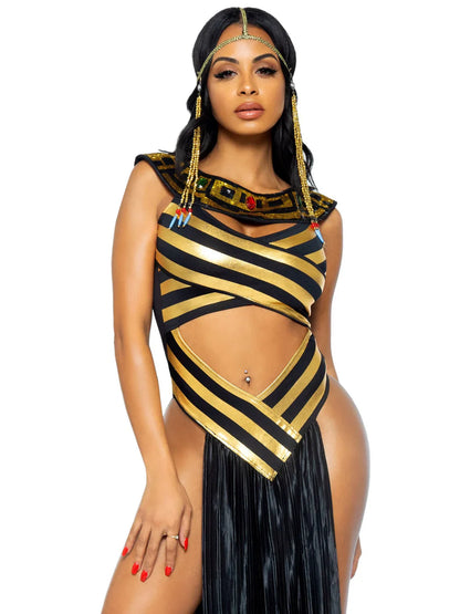 Queen of Nile Catsuit 3 Piece Halloween Costume