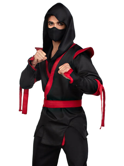 Men's 5 Piece Halloween Ninja Costume