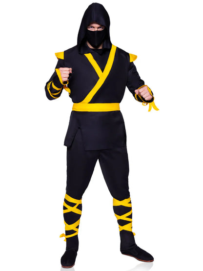 Men's 5 Piece Halloween Ninja Costume