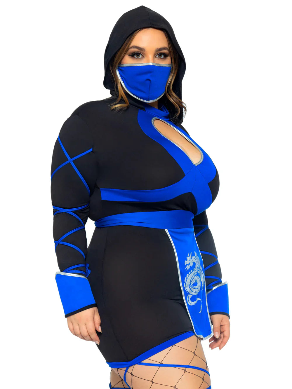 Dragon Ninja 3 Piece Plus Size Halloween Costume