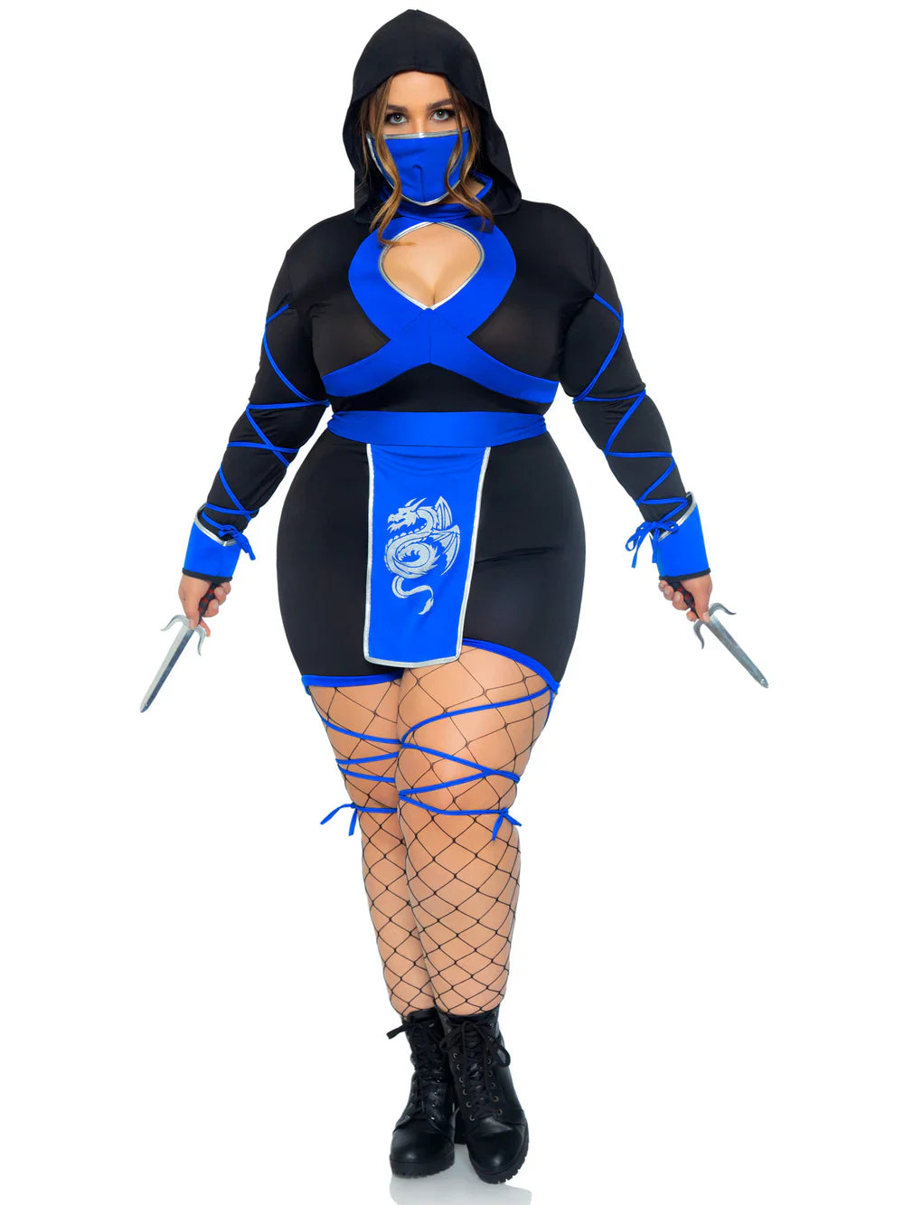 Dragon Ninja 3 Piece Plus Size Halloween Costume