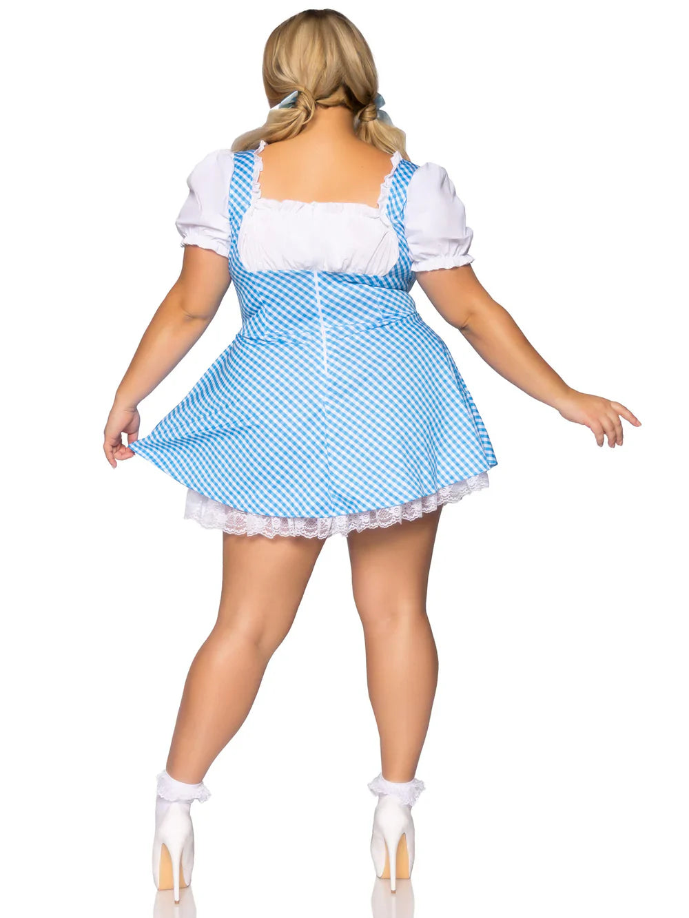 Gingham Dress With Split Skirt Plus Size Oktoberfest Costume