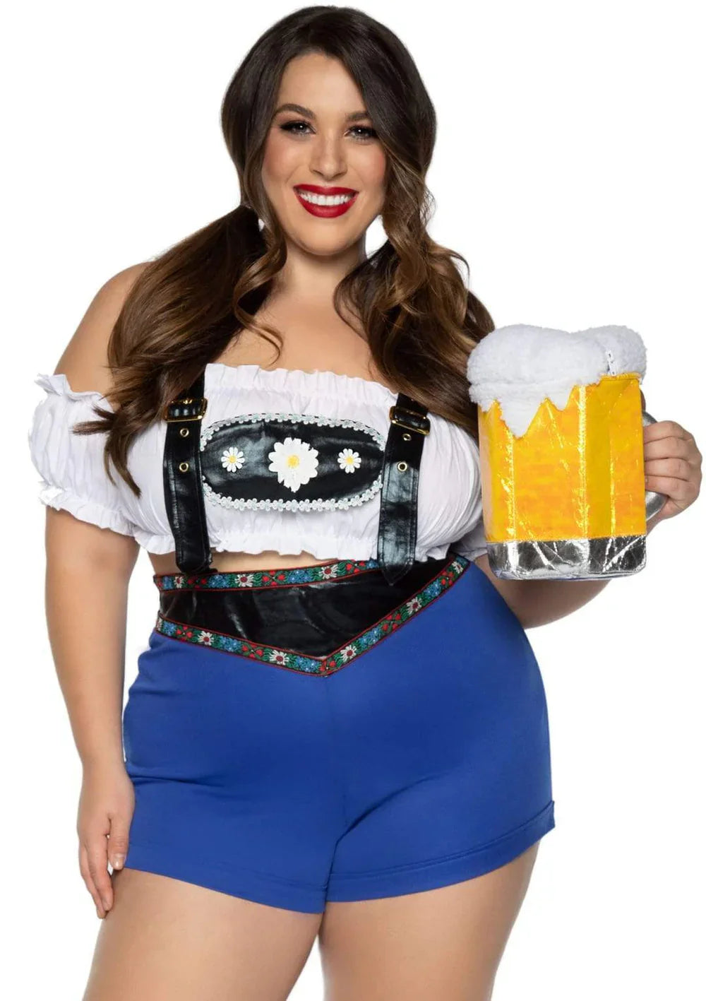 Lederhosen Honey Plus Size 2 Piece Oktoberfest Costume Set