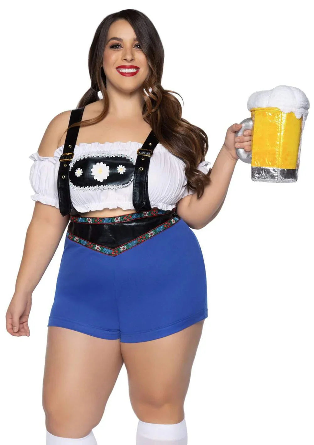 Lederhosen Honey Plus Size 2 Piece Oktoberfest Costume Set