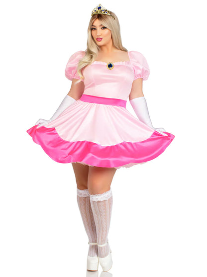 Pink Princess Plus Size 4 PC Halloween Costume