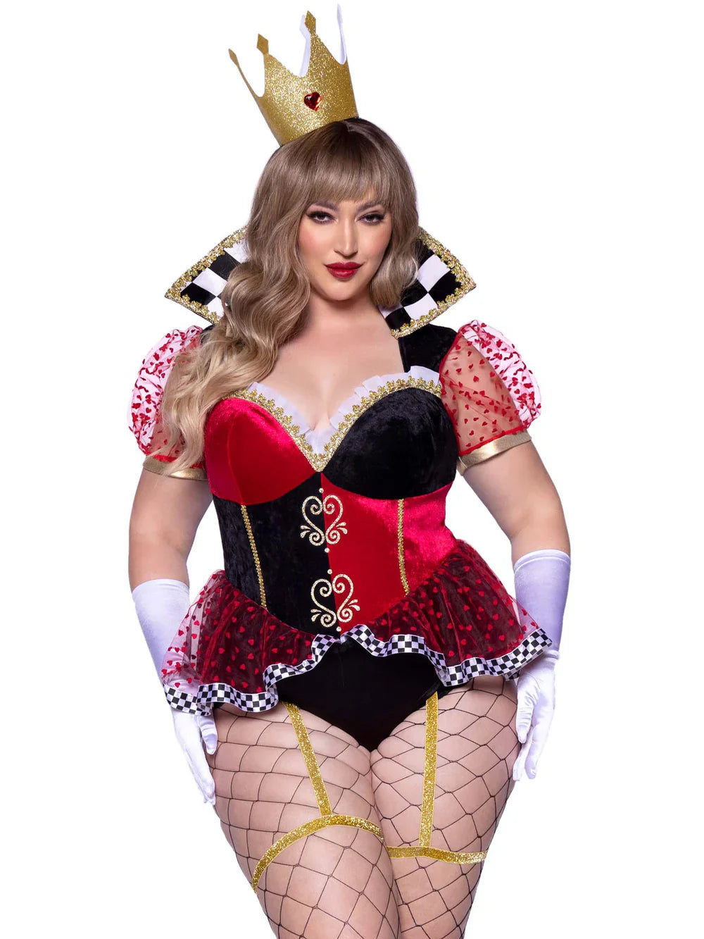 Ravishing Red Plus Size 2 PC Queen Halloween Costume