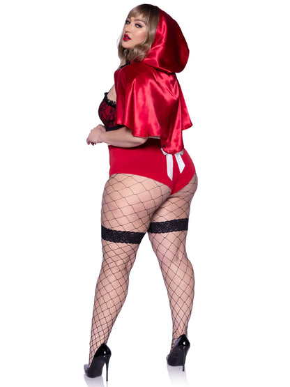 Naughty Miss Red Riding Hood Plus Size 3 PC Halloween Costume