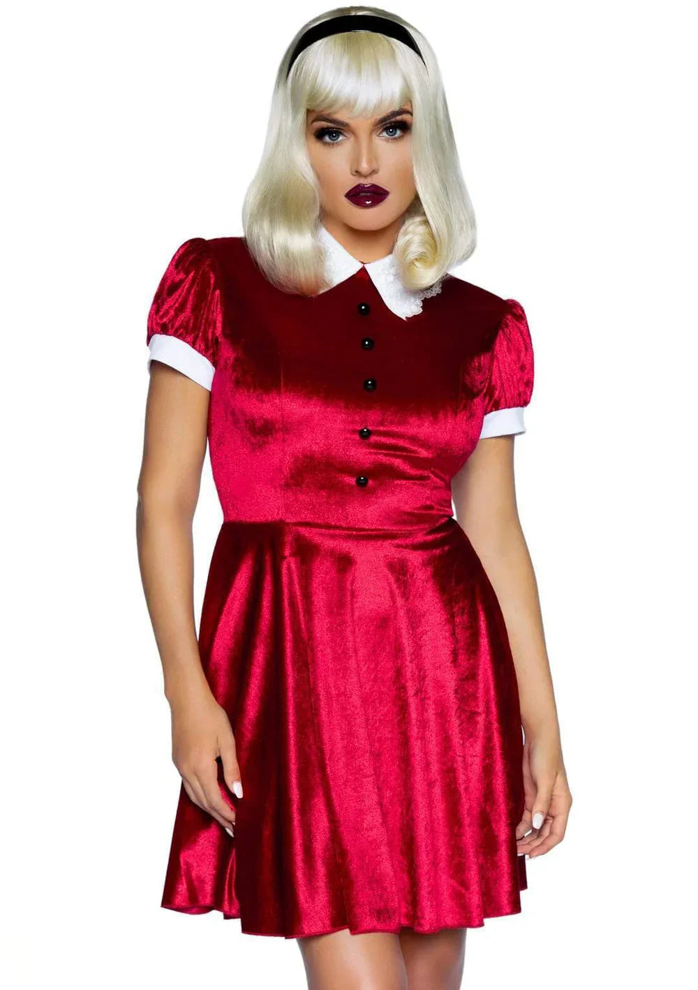 Spellbinding Witch 2 Piece Velvet Halloween Costume