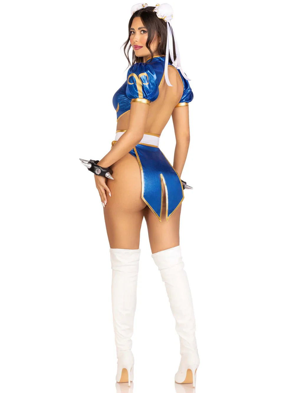 Official Street Fighter Battle Chun-Li 4 Piece Halloween Costume