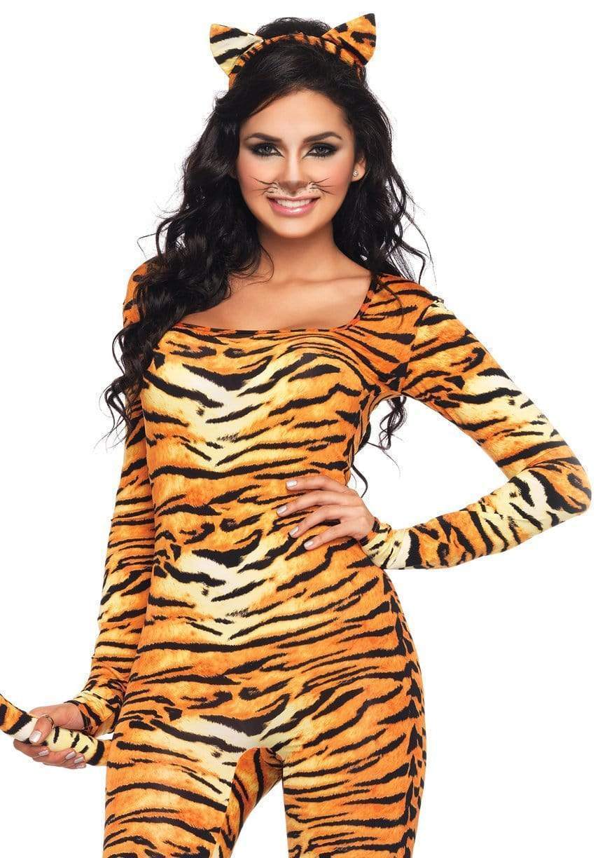 Women's Wild Tigress 2 Piece Halloween Costume